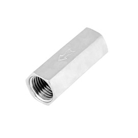 EIROVYA 1 Piece Brass Check Valve 1/8 Inch Hexagonal Stop Check Valve for Disposable Transfer of Liquids, b