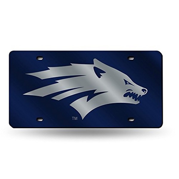 Rico Industries NCAA Nevada Wolf Pack Laser Inlaid Metal License Plate Tag, 6 x 12-"