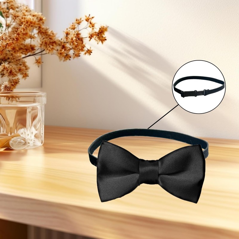 Wenrou Pack of 12 Bow Tie Extensions, Elastic, Adjustable Fly