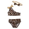 Toddler Infant Baby Girl Swimsuit Leopard Ruffle Swimwear Bikini Tankini