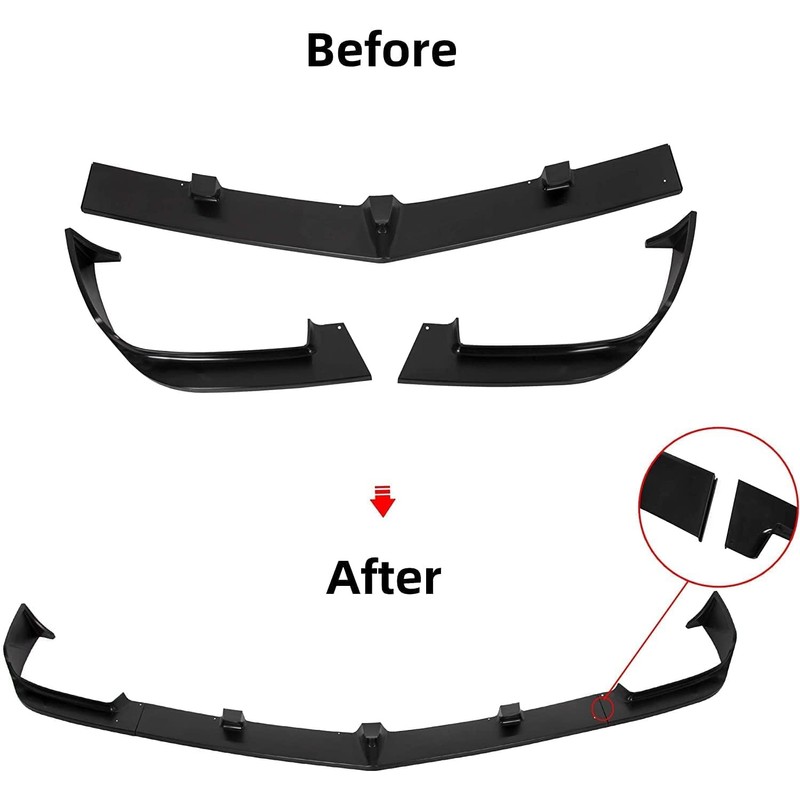 ECOTRIC Front Bumper Lip Compatible with 2010-2013 Camaro V8 SS
