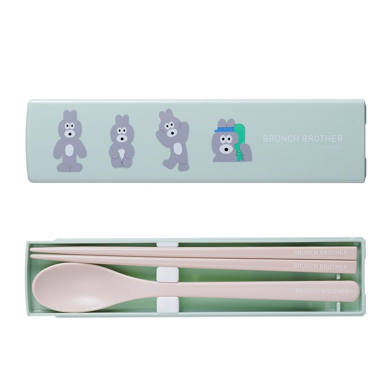 Branch Brother Marks Toast Chopsticks & Spoon Case Set BRM-CST03-A