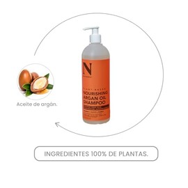 Dr. Natural Shampoo Sin Sulfatos y Parabenos | Sin Sal, Hidratante y Reparador | Para Rizos, Cabello Maltratado y Anticaída | Con Manteca Karité y Aceite de Oliva. (Aceite de Argán)
