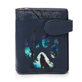 Shagwear® Women's Purse Girls Bifold Multicoloured Purse Designs:, Wolf's Paw/Wolf Paw, extravagant