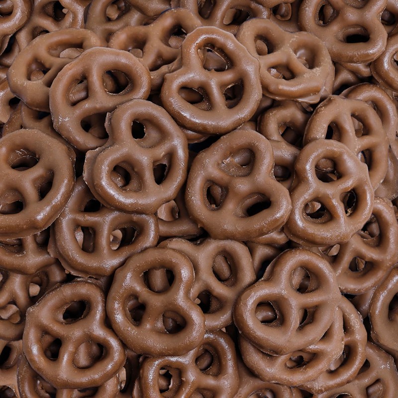 Milk Chocolate Covered Mini Pretzels | 2-Pound Bag | Salted