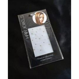 NEW Gold Stars Hair Jewels Bling Bedazzling Gems Charms