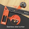 Carpenter Square Tool, Preciva Combination Square 12 Inch/300mm, Stainstainless Steel