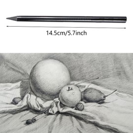 Set of 6 Black Pencil Set Woodless Graphite Pencils Set Various Hardnesses HB 2B 4B 6B 8B EE Pencil Set Sketch Drawing Pencil Set for Artists Children Adults Drawing Lovers