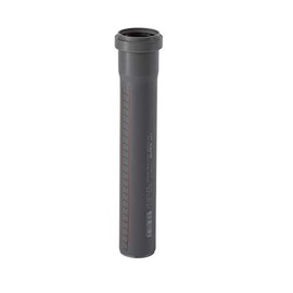 Ostendorf HTsafe HT Pipe with Sleeve DN 50 mm 250 mm, Grey, DN 50 x 250 mm
