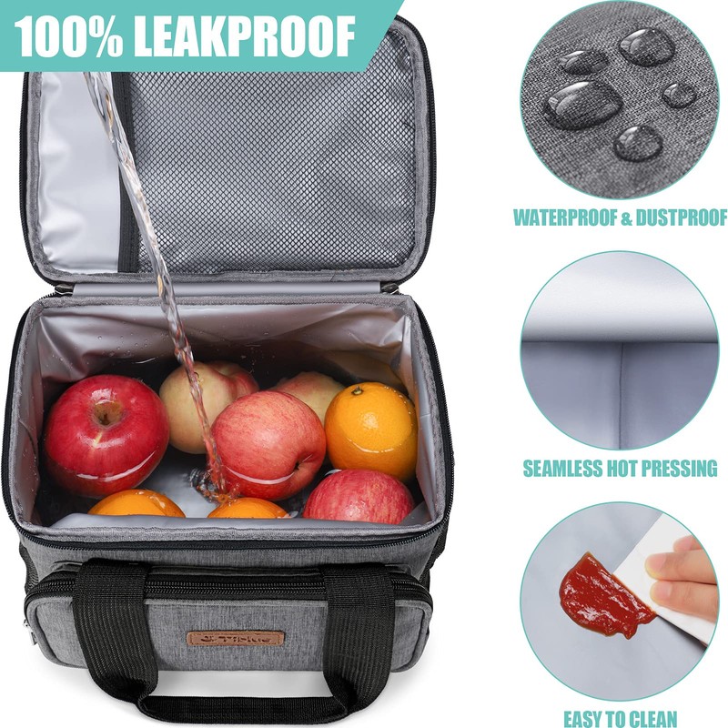 Tiblue Insulated Reusable Lunch Box for Office Work School Picnic