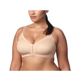 Wonderbra Plus Size Wireless Full Coverage Bra, Paris Nude, 42DD US