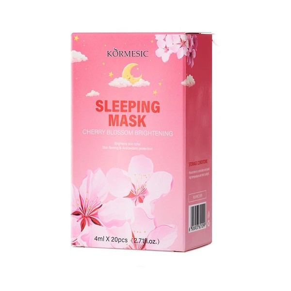 Sakura Cherry Blossom Night Treatment Mask, Hydrating and Brightening, 20