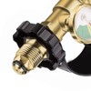 POL to QCC Thread Gas Tank Refill Adapter with Gauge