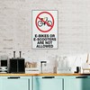 E-Bikes Or E-Scooters Are Not Allowed Sign Warning Sticker-Security Sign
