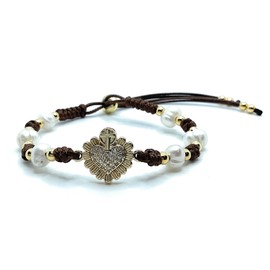 Sacred heart of Jesus Bracelet, Sacred Heart Bracelet, Immaculate Heart of Mary Bracelet, Sacred Heart of Jesus Jewelry, Religious gifts, Gold Heart of Jesus Bracelet, Flaming Heart, Heart Bracelet.