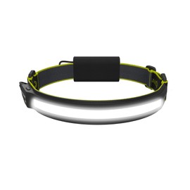 OPTIMAL VENTURES LITEBAND ACTIV Rechargeable LED Headlamp, 1000 Lumens, 210° Wide Beam, Lightweight No-Bounce Fit, IPX4 Weather Resistant, Black