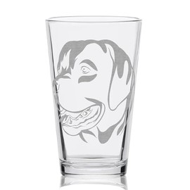 LABRADOR RETRIEVER Engraved Pint Glass | Great Gift Idea For Dog, Cat, Pet & Animal Lovers!
