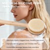 Back Scrubber for Shower - Double-Sided Silicone and Super-Dense Bristles