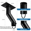 Tfro & Cile Rain Chain Gutter Adapter Black Installation Suit