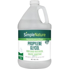 SimpleNature Food Grade Propylene Glycol - 99.9% Purity - 1 Gallon - Ecofriendly, Non-GMO Moisturizer, Solvent, Emulsifier, Humectant - Soaps, Lotions, Antifreeze, Fog Machines