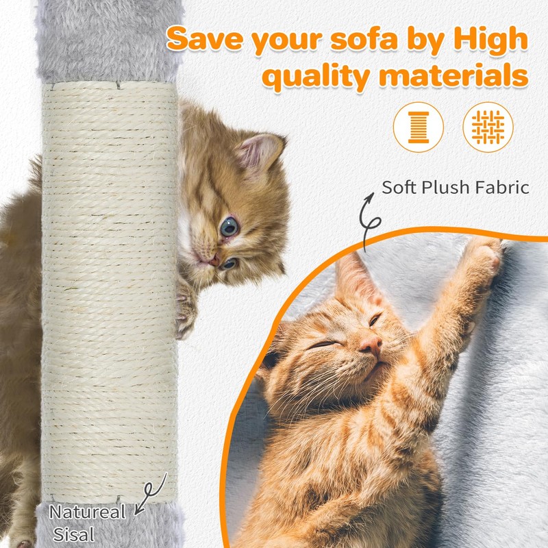 Made4Pets Cat Tree Tower 56in Cat Tower for Indoor Cats