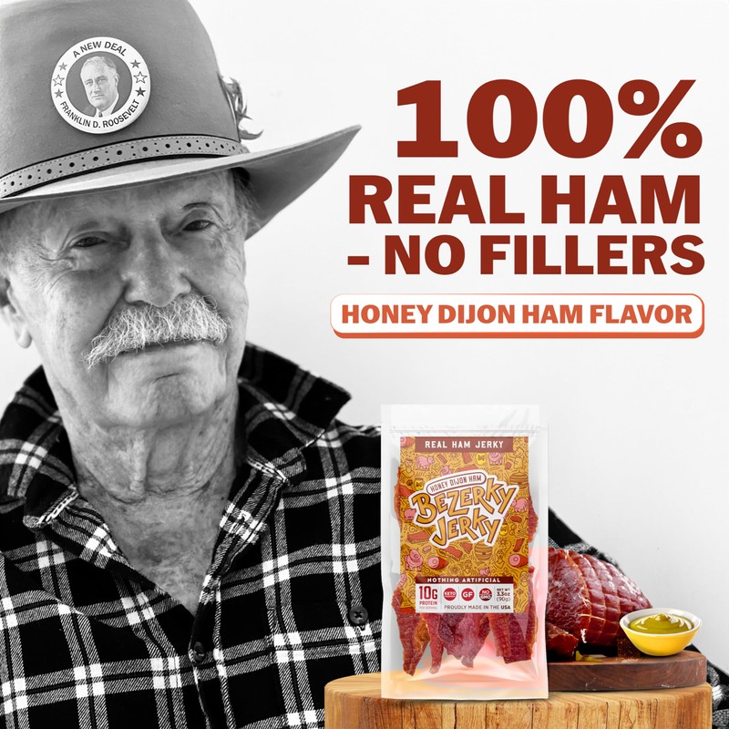 Premium Ham Jerky | Honey Dijon | Camping Food |