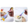 2 in 1 Titanium Spoon and Fork Combo, 5Pcs Stainless