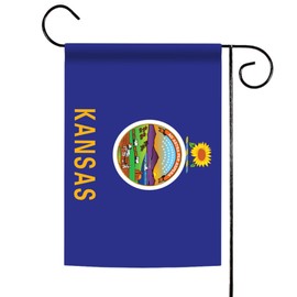Toland Home Garden Kansas State Flag 12.5 x 18-Inch Decorative USA-Produced Garden Flag