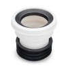 4" Toilet Waste Pipe Pan Connector Short BTW Back to