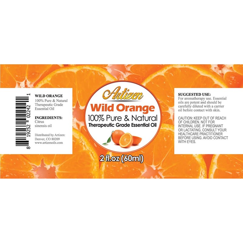 Artizen Wild Orange Essential Oil (100% Pure & Natural -