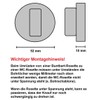 ck-tuerbeschlaege Toilet Rosette V2A Stainless Steel / Matt Stainless Steel