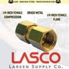 LASCO 17-6751 1/4-Inch Female Flare by 1/4-Inch Compression Brass Adapter