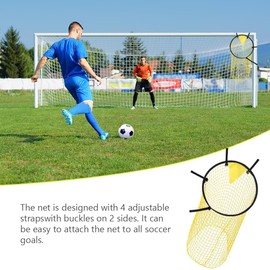 AMFUN Football Goal Target Net Football Target Net, 45 x 60 cm Football Goal Corner Shooting Targets, Football Target for Shooting Accuracy Improvement, Yellow