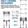 RIKADE Telescopic Ladder, 6.5FT Aluminum Telescoping Ladder with Non-Slip Feet,