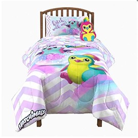 Hatchimals Cheggron Twin Full Multi Color Reversible Comforter