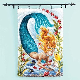 Herrschners Enchanted Mermaid Latch Hook Kit