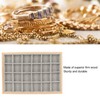 Jewelry Storage Display Trays Multipurpose 24 Grids Jewelry Tray for