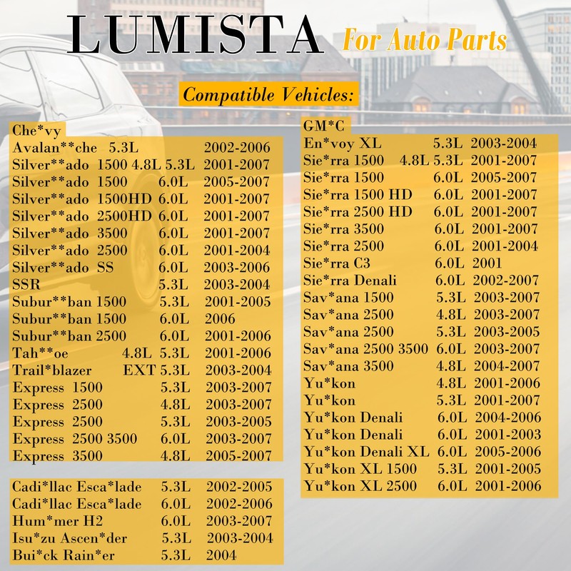 Set of 8 Fuel Injectors Part Number 25317628