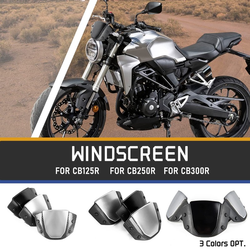 Motorcycle Windshield Airflow Wind Deflector Spoiler Trim for CB125R CB