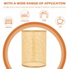 Angoily Rattan Drum Lampshade Replacement E27-E14 Barrel Lampshade Snap On