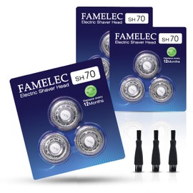 FAMELEC Shaver Head for Ph*l**s Norelco 7000 Replacement Heads, Blades Fit for Ph*l**s Norelco Electric Razor for Men, SH70/71 Compatible with Norelco Series 7000 Replacement Heads, 9 Pack