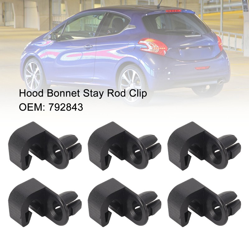 10Pcs Hood Bonnet Stay Rod Clip 792843 Strong Support Replacement