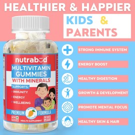 Generic Multivitamin Gummies for Kids, Men, Women, Adults | No Added Sugar | for- Healthy Growth, Immunity & Energy | Mango Flavor Vegan Gummy Bears Supplement - 60 Count (Pack of 1)