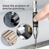 2 Pack Automatic Center Punch, Steel Adjustable One-Handed Spring Impact