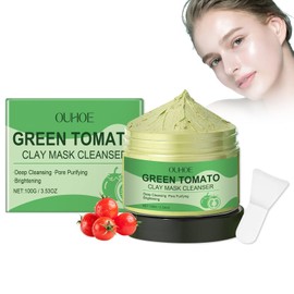 Green Tomato Clay Mask, Green Tomato Clay Mask Cleanser, Clay Face Mask Set, Green Tea Clay Mask 100 g