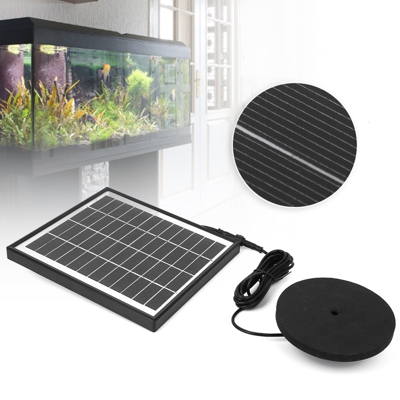 12V 5W Solar Power Fountain Water Pump Fish Tank Solar