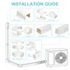 Mini Split Line Set Covers, 3” 20 Ft PVC Line