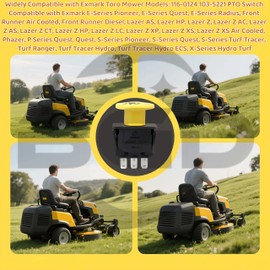 01002111 925-1716A 10 AMP 7 Terminals PTO Clutch Switch Fits MTD Cub Cadet 925-3233A 725-3233A 925-3233 725-3233 Delta 6201-308 6204-308 Blade Clutch RTZ XT2 ZT1 ZTR Zero Cub Cadet PTO Switch