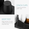 Navaris Small Coffee Station Organiser - Tea and Coffee Condiment