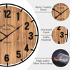 EMAX HOME Large Old Town Farmhouse Wall Clock 20 Inches